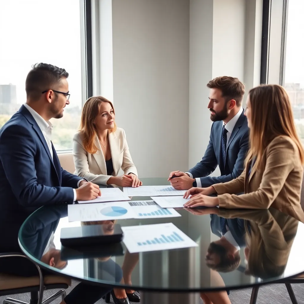 Professionele Nederlandse investeerder analyseert marktgegevens op computer