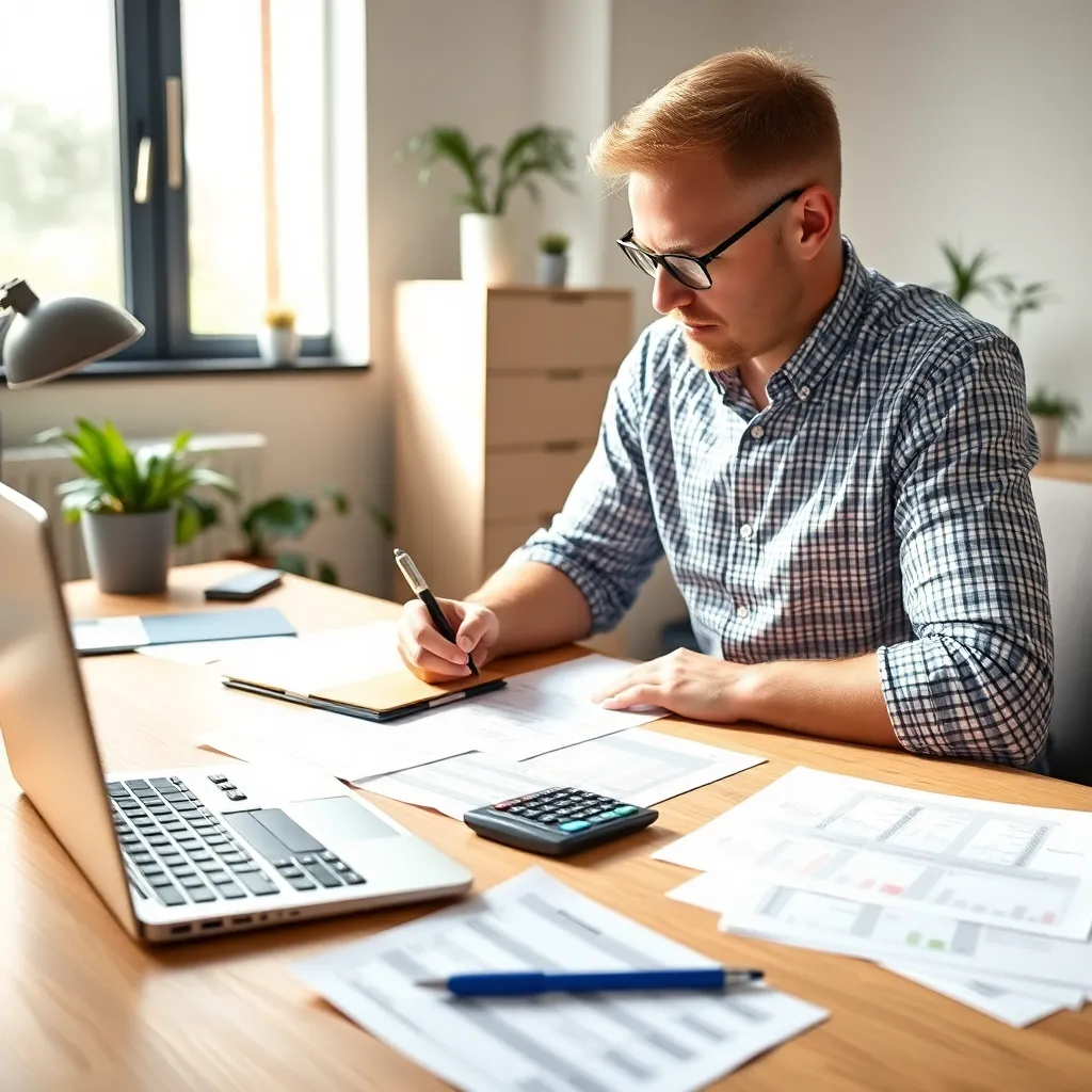 Persoon die pensioenplanning doet met financieel adviseur